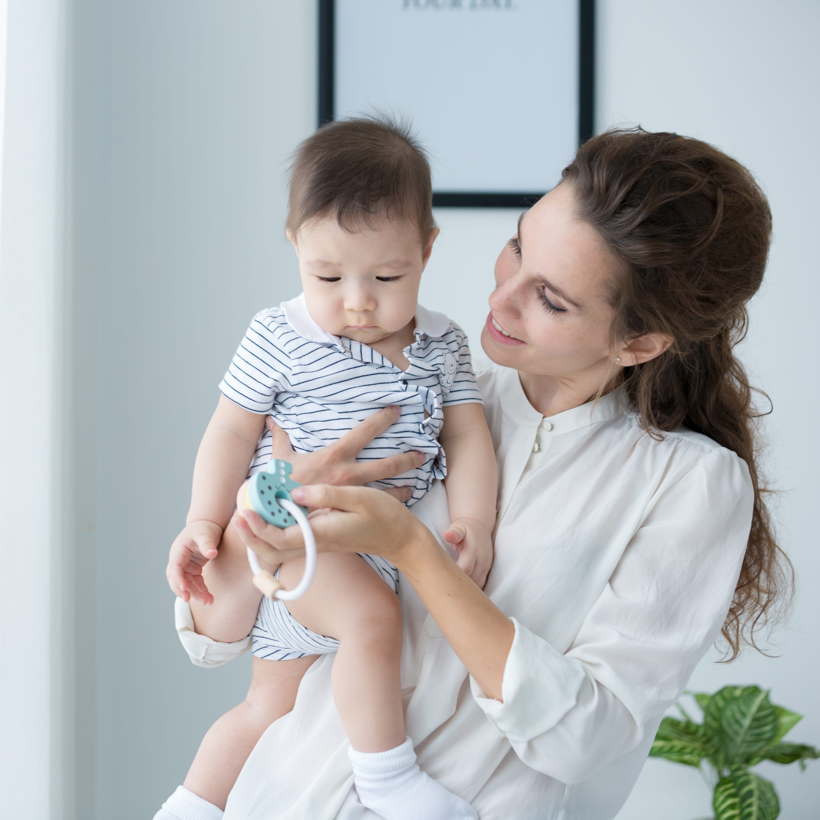 Plan Toys, Pastelowa grzechotka klucze Plan Toys, Pastelowa grzechotka klucze