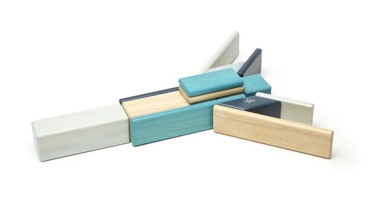 Tegu, Drewniane klocki magnetyczne CLASSICS zestaw 14szt Blues Tegu, Drewniane klocki magnetyczne CLASSICS zestaw 14szt Blues