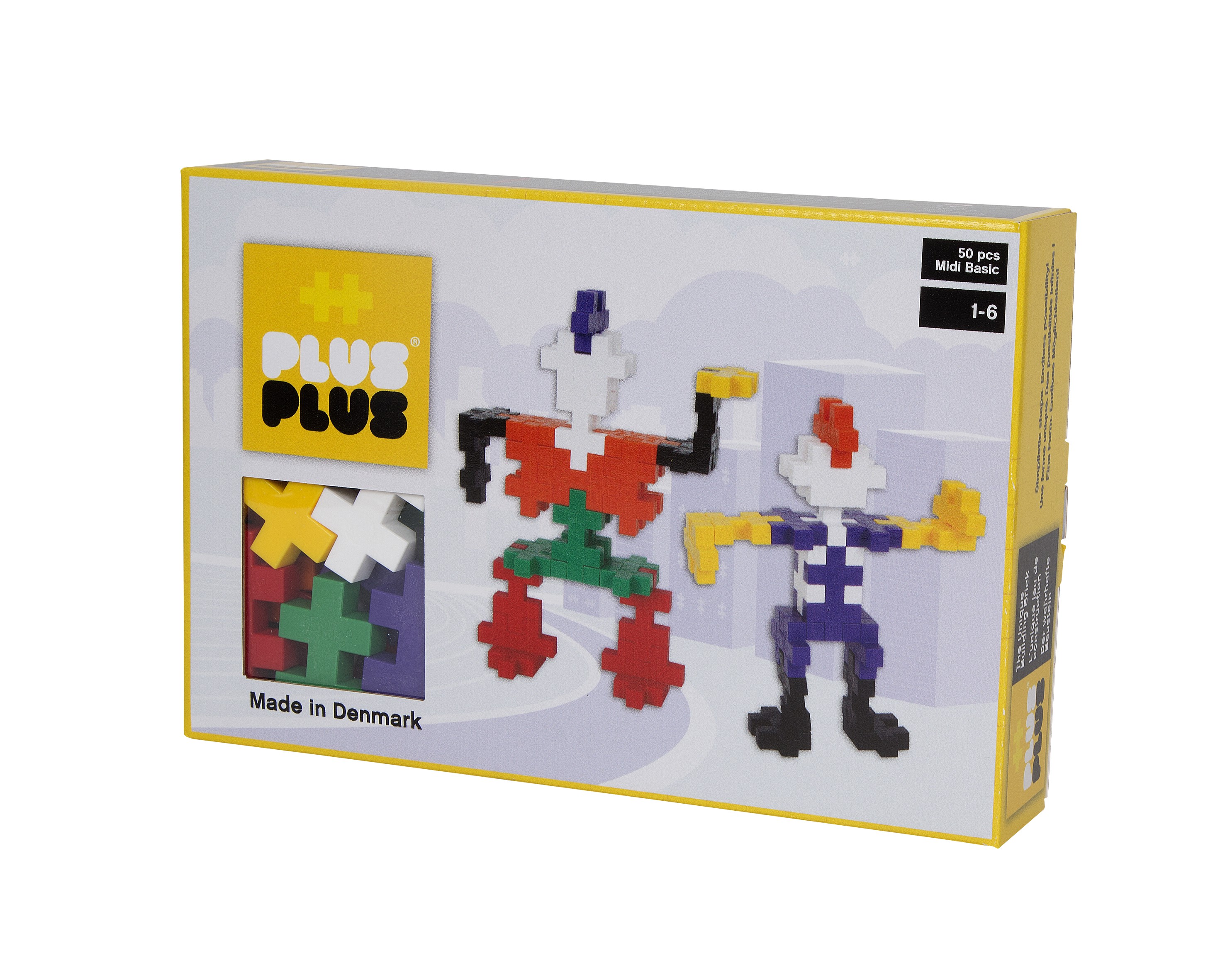 Plus-Plus, klocki konstrukcyjne Midi Basic Roboty 50 szt.