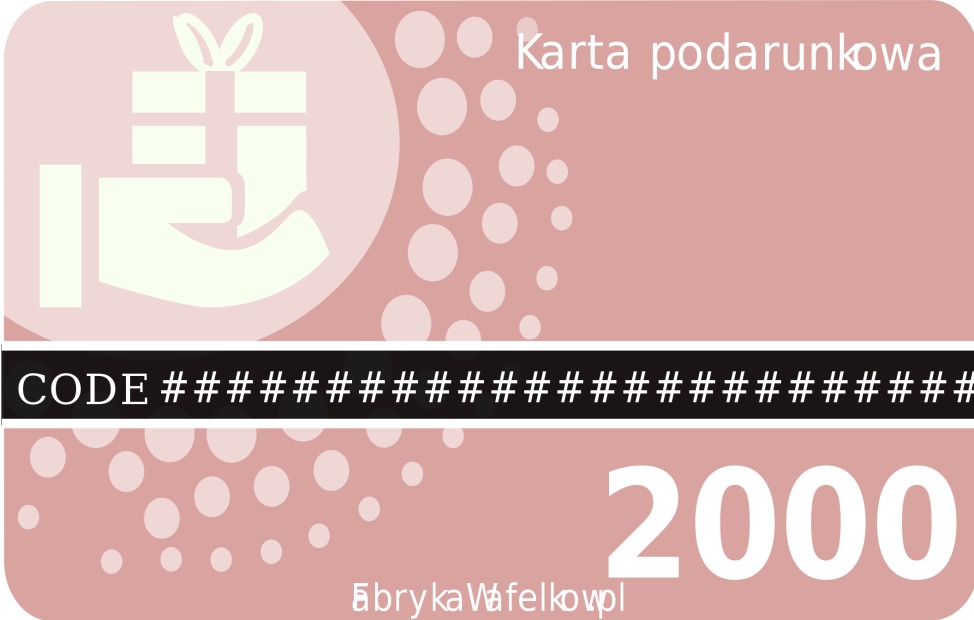 Karta podarunkowa 2000 Karta podarunkowa 2000