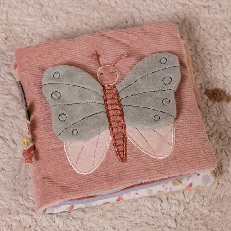 Little Dutch, Duża książeczka sensoryczna Flowers & Butterflies