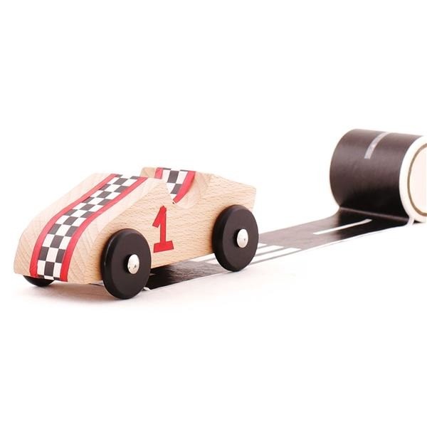 Kipod, Sticar Drewniane auta z naklejkami