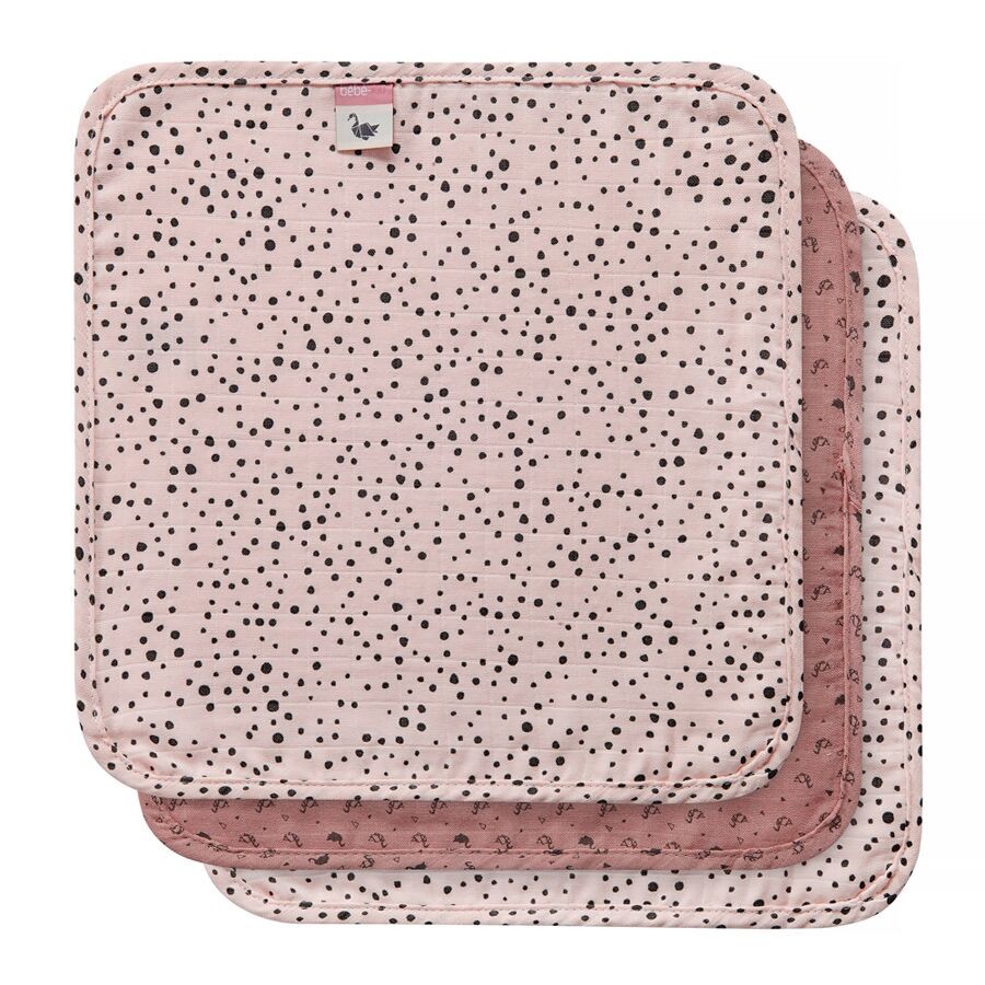 Bebe-Jou, Chusteczki bambusowo-muślinowe 32 x 32 cm (3 szt.) Fabulous Swan