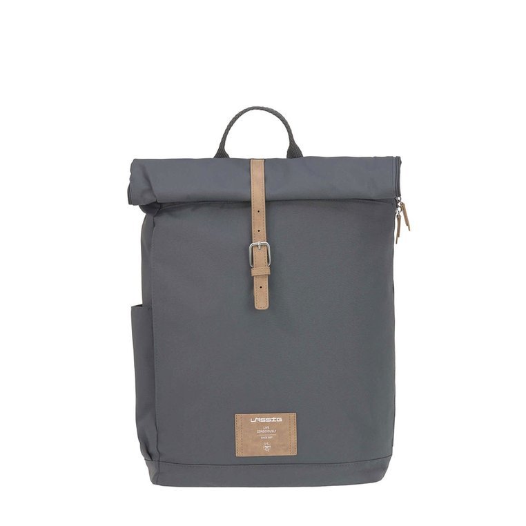 Lassig, Green Label Plecak dla mam z akcesoriami Rolltop Backpack Anthracite Lassig, Green Label Plecak dla mam z akcesoriami Rolltop Backpack Anthracite