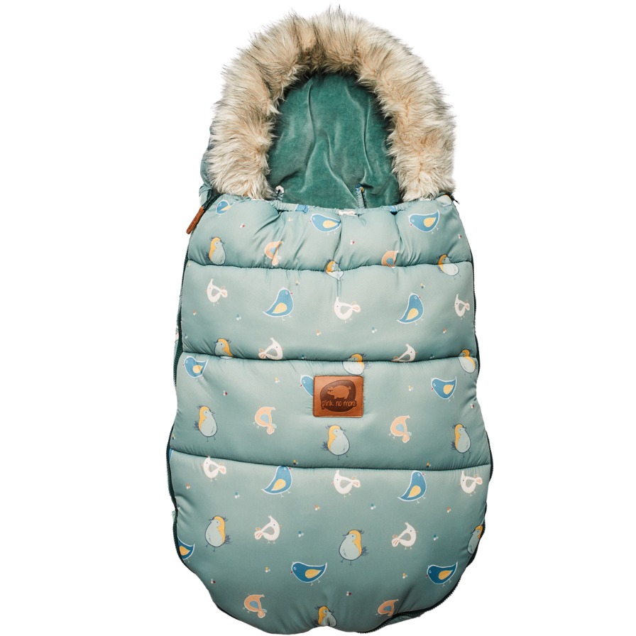 Pink no more, Śpiwór do wózka zimowy - Crazy Birds