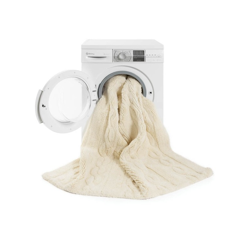 Lorena Canals, Dywan do prania w pralce Trenzas Soft Vanilla