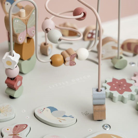Stolik edukacyjny drewniany Flowers & Butterflies Little Dutch  Stolik edukacyjny drewniany Flowers & Butterflies Little Dutch