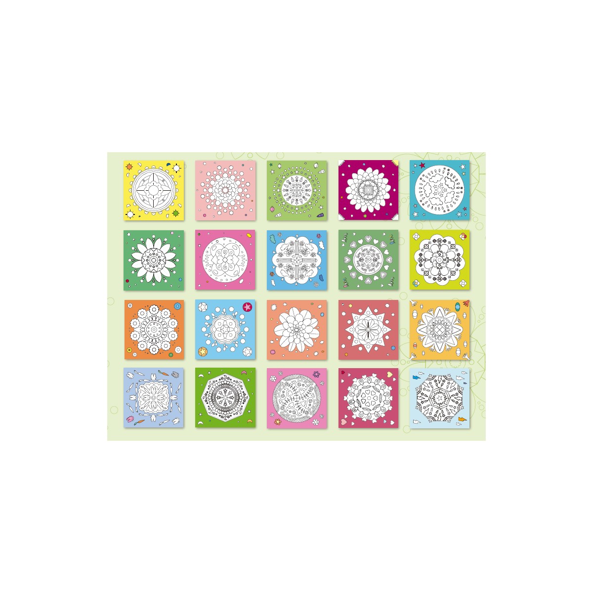 Apli Kids, Kolorowanka z kredkami - Mandala Apli Kids, Kolorowanka z kredkami - Mandala