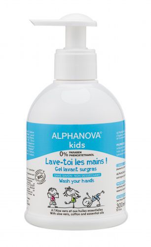 Alphanova Kids, Antybakteryjny żel do mycia rąk, 300ml Alphanova Kids, Antybakteryjny żel do mycia rąk, 300ml