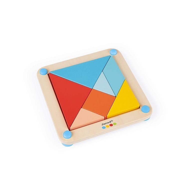 Janod, Drewniana układanka Tangram Essentiel Janod, Drewniana układanka Tangram Essentiel