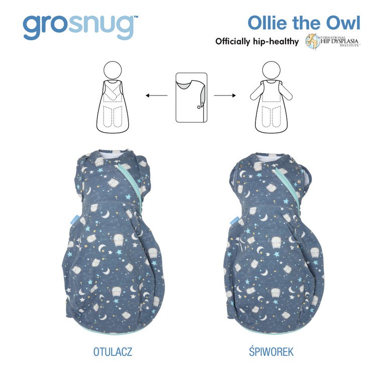 Gro Company, Otulacz - śpiworek Grosnug Ollie the Owl Cosy Gro Company, Otulacz - śpiworek Grosnug Ollie the Owl Cosy