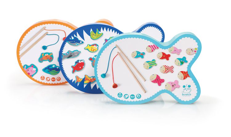 Gra Łowimy rybki (jasny niebieski)