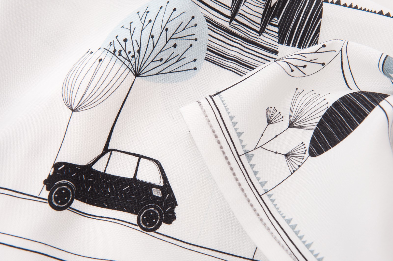 Samiboo, Bambusowy zestaw maluszek Bambino otulacz/lekki kocyk i poduszka z USZKAMI niebieska wypustka, klips gratis