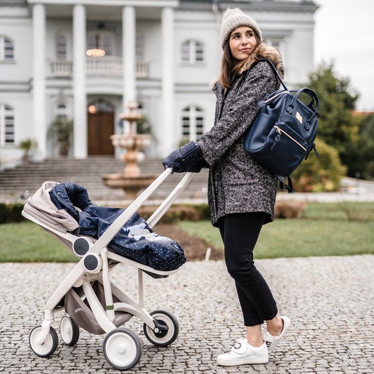 La Millou, Velvet Collection - Aspen Winterproof - lekki śpiworek do wózka - Khaki