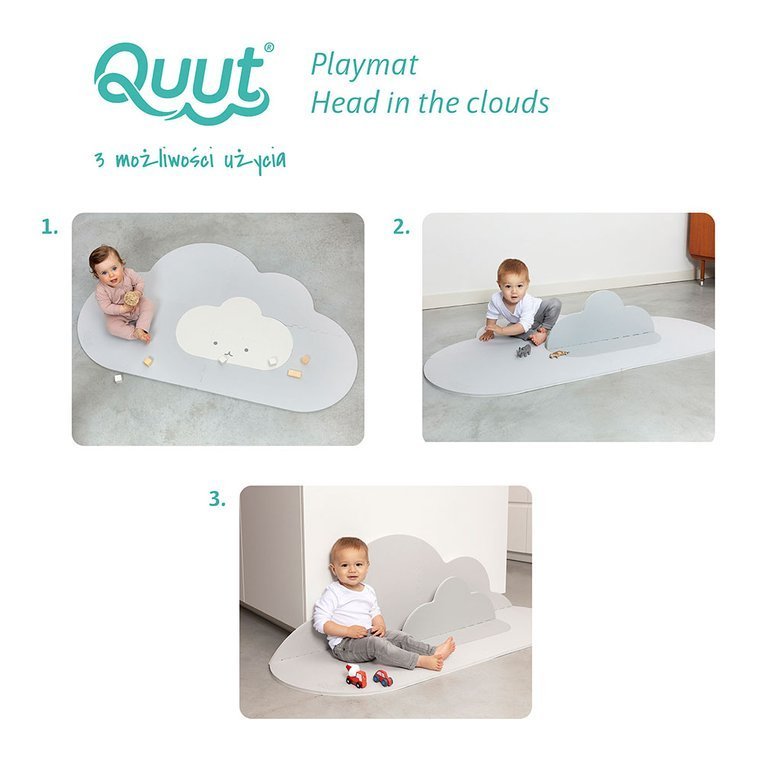 Quut, Mata piankowa podłogowa Chmurka Playmat Pearl Grey Quut, Mata piankowa podłogowa Chmurka Playmat Pearl Grey