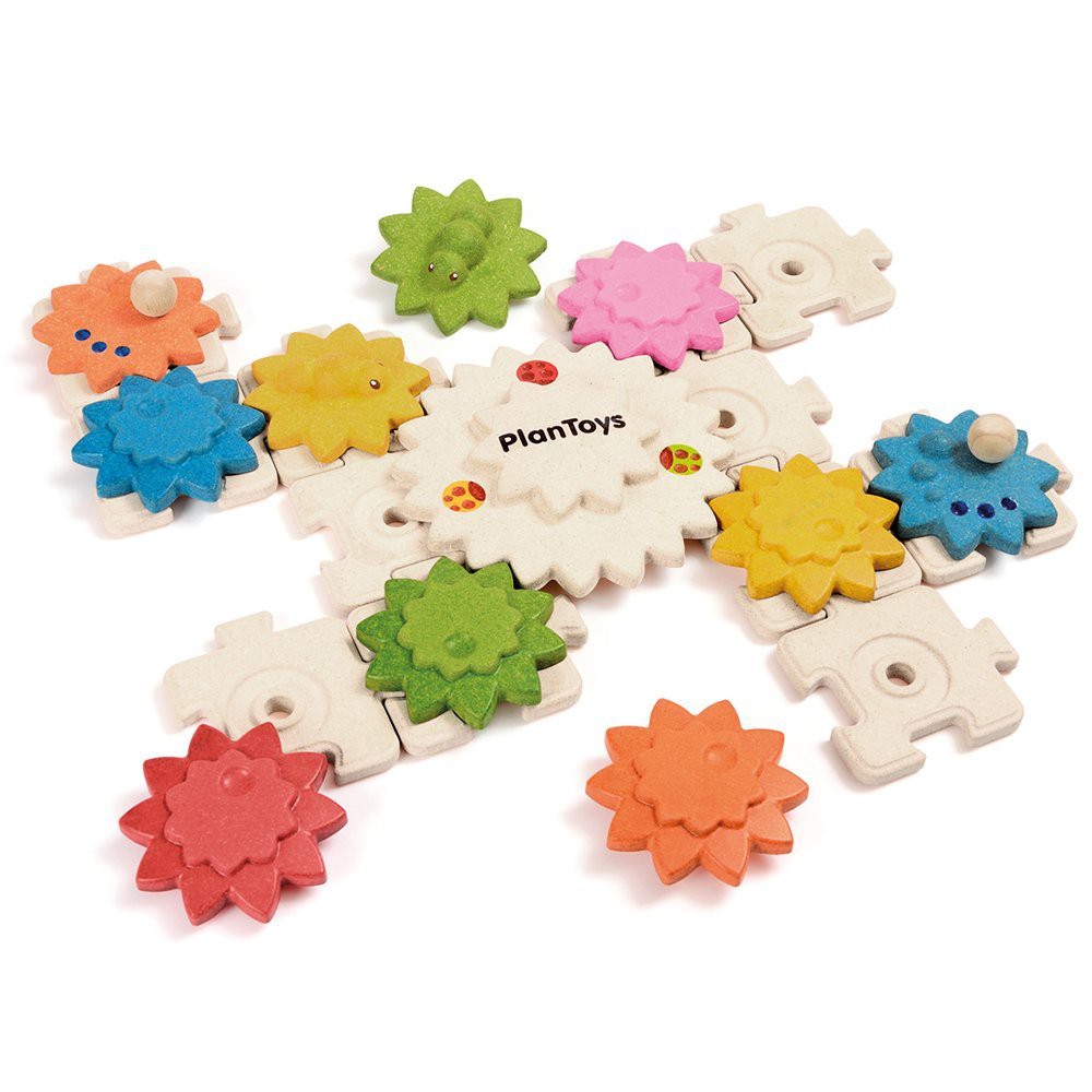 Drewniane puzzle koła zębate deluxe Plan Toys Drewniane puzzle koła zębate deluxe Plan Toys