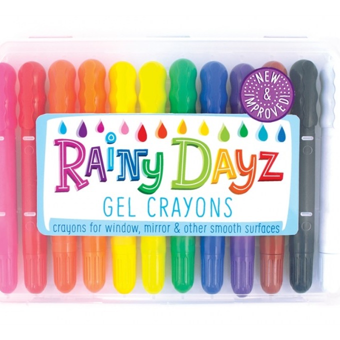 Ooly, Kredki Żelowe Do Malowanie Na Szkle - Kredki Na Deszczowe Dni - Rainy Dayz