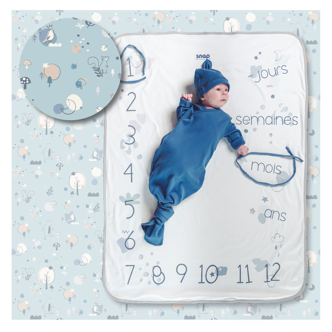 Snap the moment, Foto-kocyk Fresh forest wersja francuska Snap the moment, Foto-kocyk Fresh forest wersja francuska