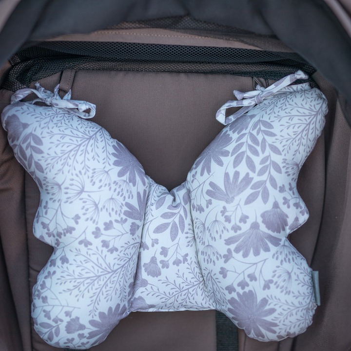 Sleepee, Poduszka Antywstrząsowa Motylek Grey