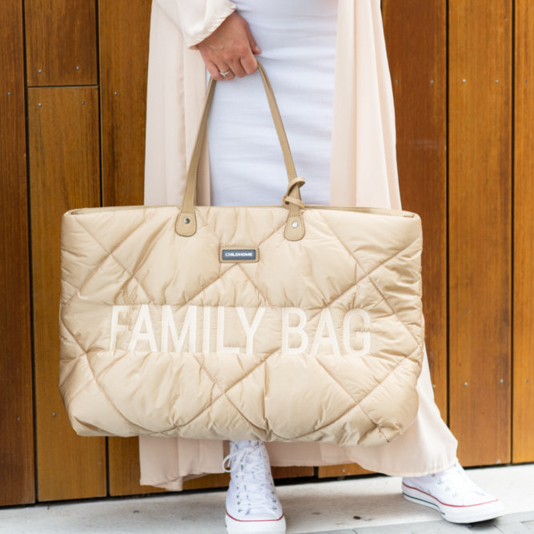 Childhome, Torba Family bag Pikowana Beżowa Childhome, Torba Family bag Pikowana Beżowa
