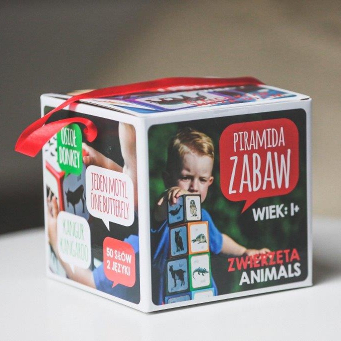 Piramida Zabaw, Kartonowe klocki dla dzieci Zwierzęta Piramida Zabaw, Kartonowe klocki dla dzieci Zwierzęta