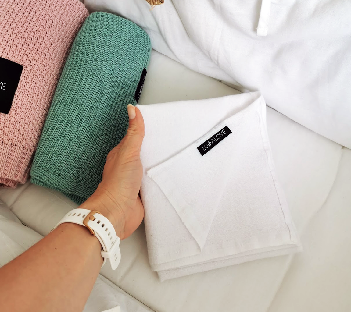 Lullalove, Flanela - zestaw dużych pieluch, 4 sztuki Lullalove, Flanela - zestaw dużych pieluch, 4 sztuki