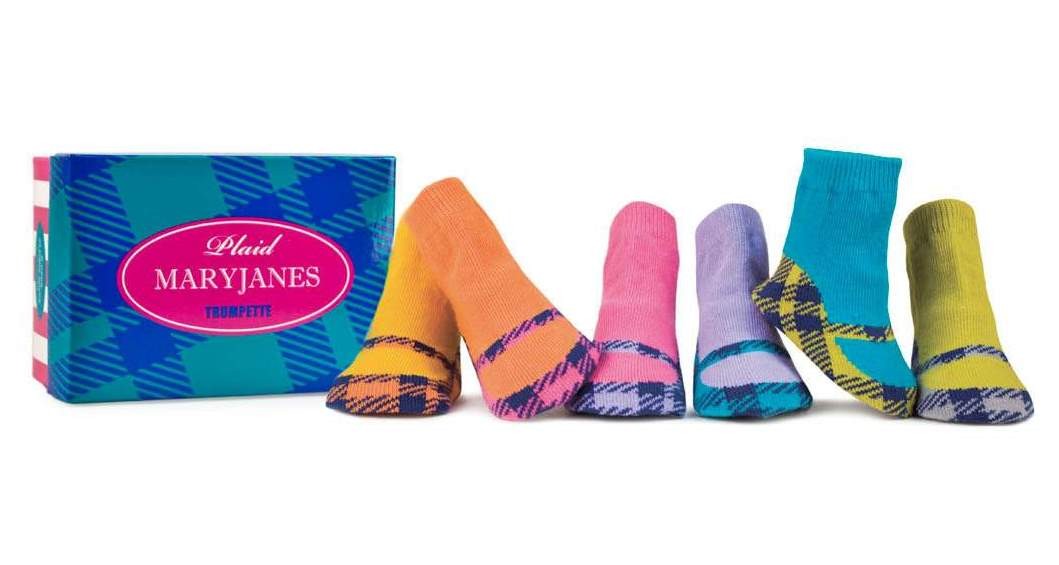 Skarpetki Trumpette Mary Jane Plaid (0-12)