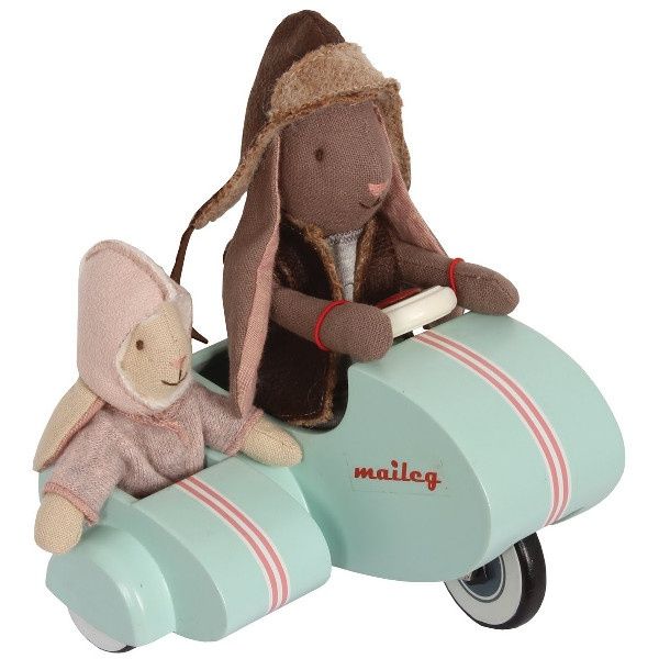 Maileg, drewniany skuter