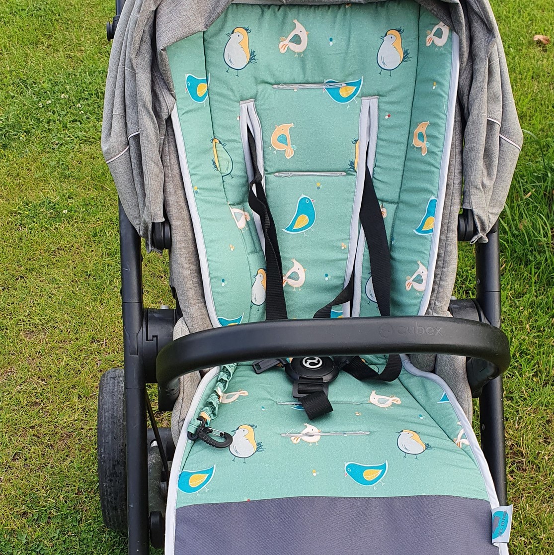 Pink no more, Wkładka do wózka - Crazy birds