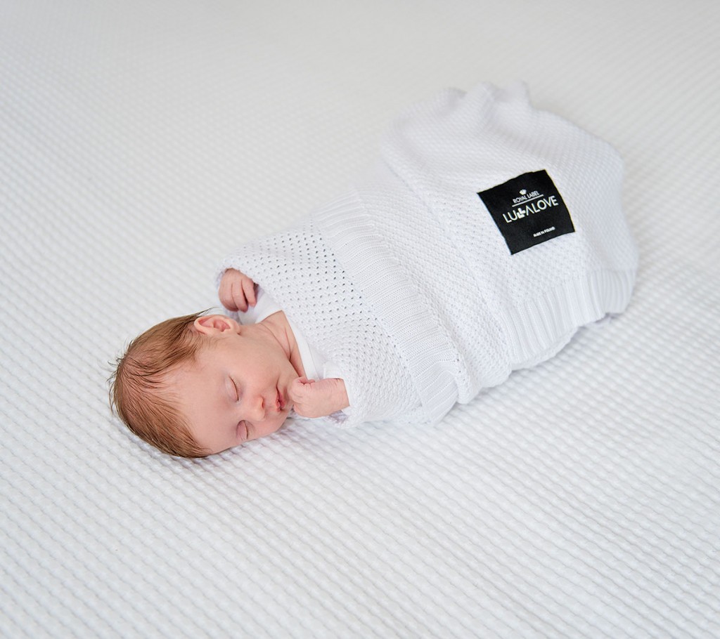 Lullalove, Bambusowy koc - biel