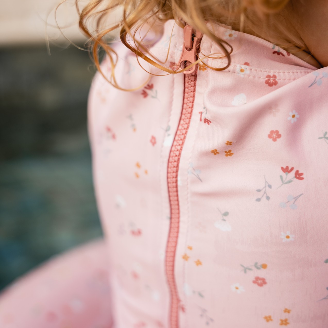 Little Dutch, Swimsuit z rękawami Vintage Pink 98/104 Little Pink Flowers Little Dutch, Swimsuit z rękawami Vintage Pink 98/104 Little Pink Flowers