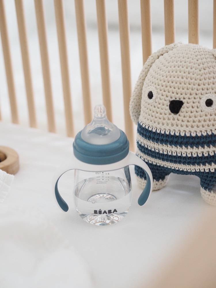 Beaba, Butelka treningowa 2 w 1 tritanowa 210 ml windy blue Beaba, Butelka treningowa 2 w 1 tritanowa 210 ml windy blue