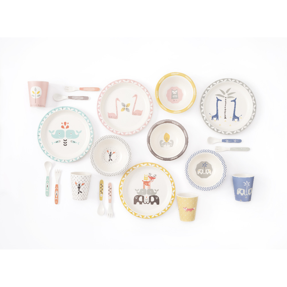 Fresk, Bambusowy zestaw obiadowy Dachsy Fresk, Bambusowy zestaw obiadowy Dachsy