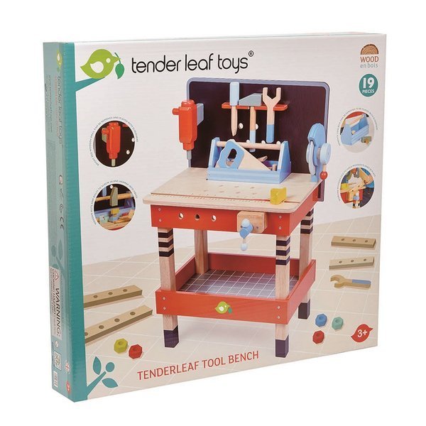 Tender Leaf Toys, Drewniany warsztat, stolik Tender Leaf Toys, Drewniany warsztat, stolik