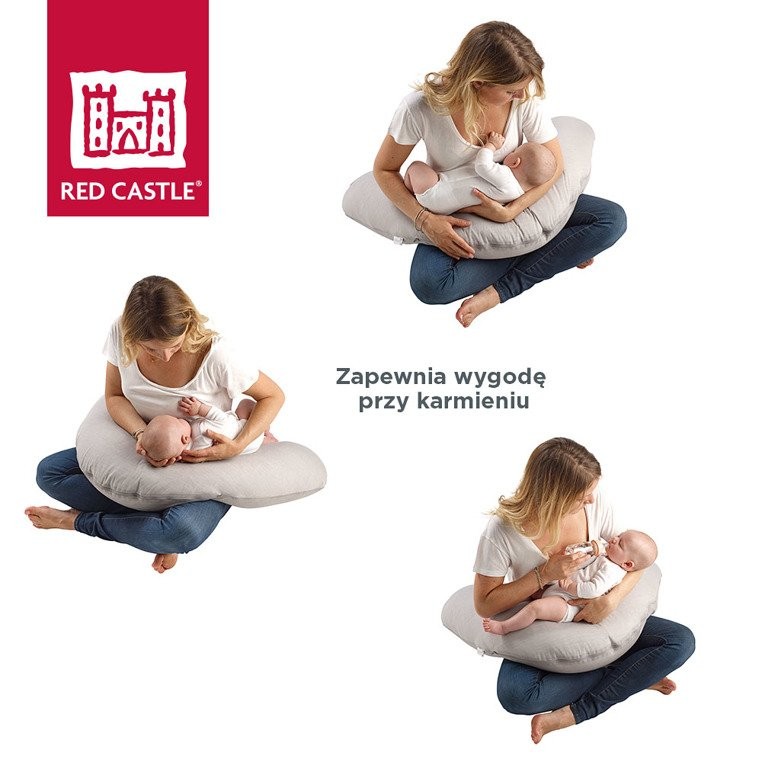 Red Castle, Poduszka rogal dla kobiet w ciąży i karmiących Big Flopsy Chambray grey Red Castle, Poduszka rogal dla kobiet w ciąży i karmiących Big Flopsy Chambray grey