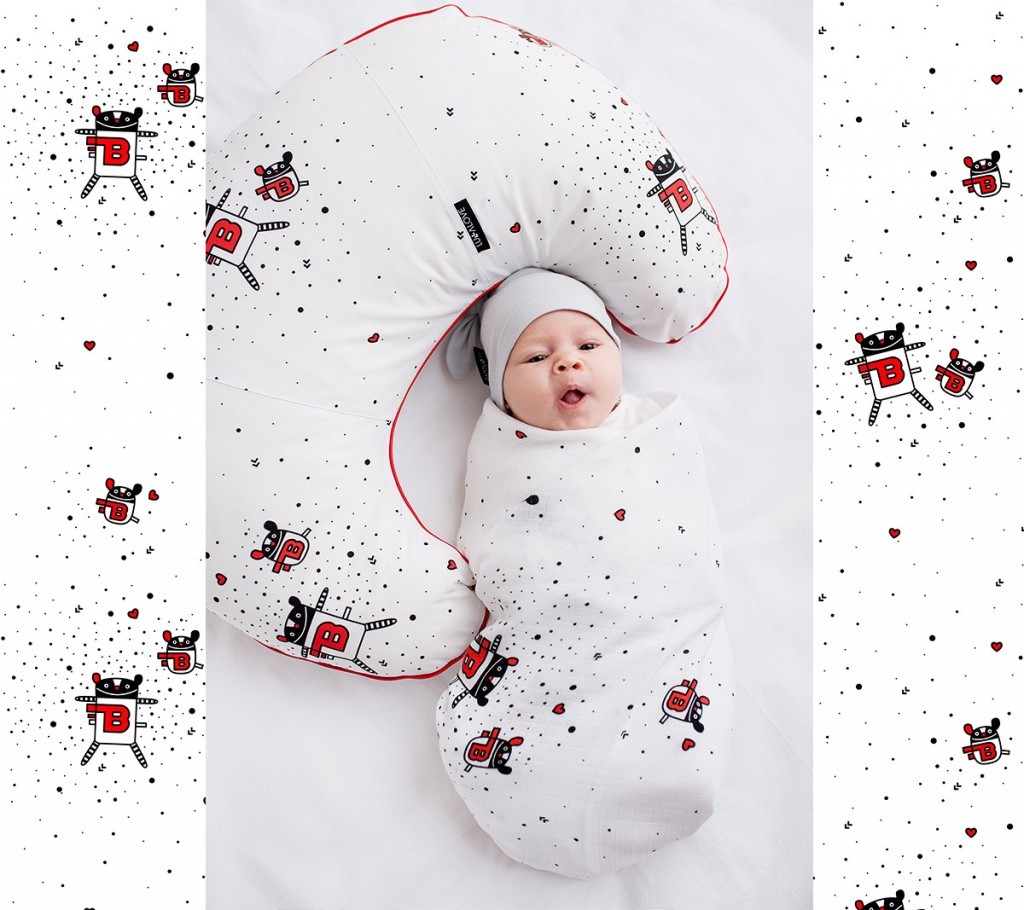 Lullalove, zapasowa poszewka na rogal - wzór MRB