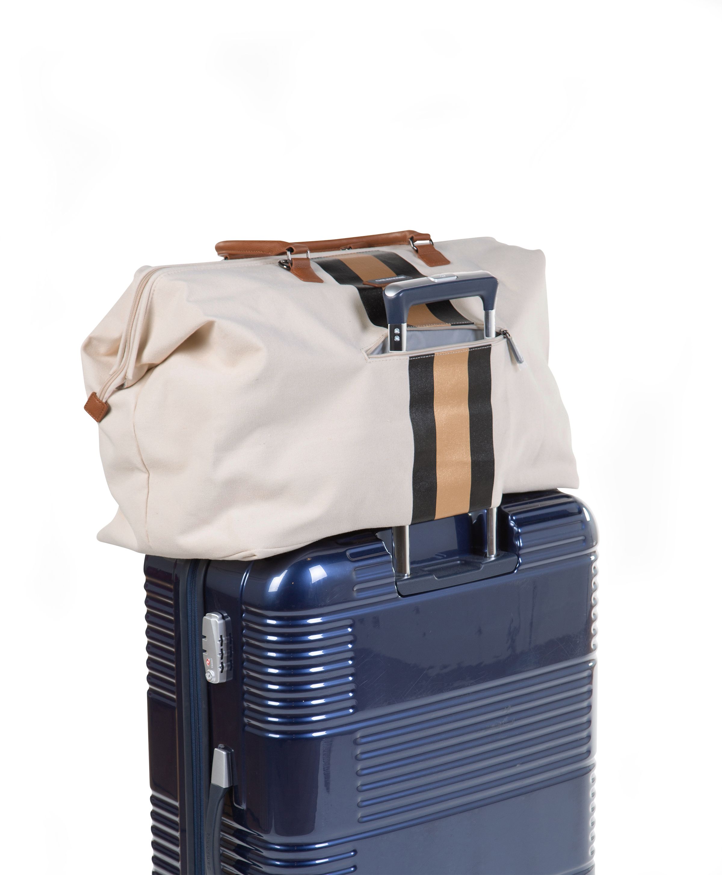 Childhome, Torba Mommy Bag beżowa paski czarno-złote Childhome, Torba Mommy Bag beżowa paski czarno-złote
