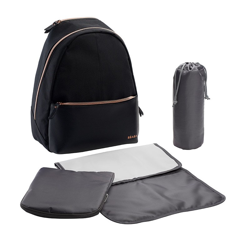 Beaba, Plecak dla mamy San Francisco black/pink gold Beaba, Plecak dla mamy San Francisco black/pink gold