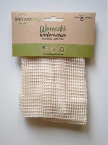 Sakwabag, Worek na zakupy zero waste, duży, 30x40cm, tara 40g Sakwabag, Worek na zakupy zero waste, duży, 30x40cm, tara 40g
