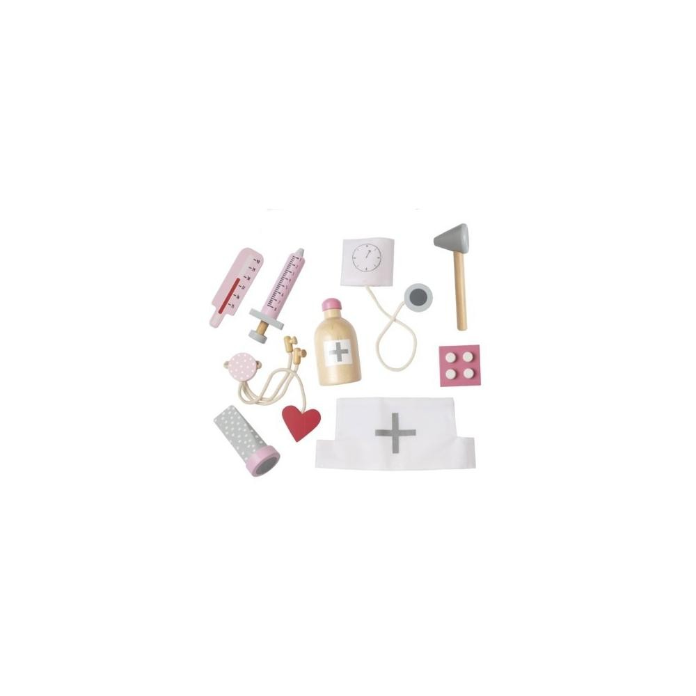 JaBaDaBaDo, Drewniany zestaw lekarski różowy