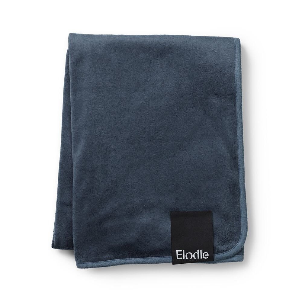 Elodie Details, Kocyk Pearl Velvet - Juniper Blue