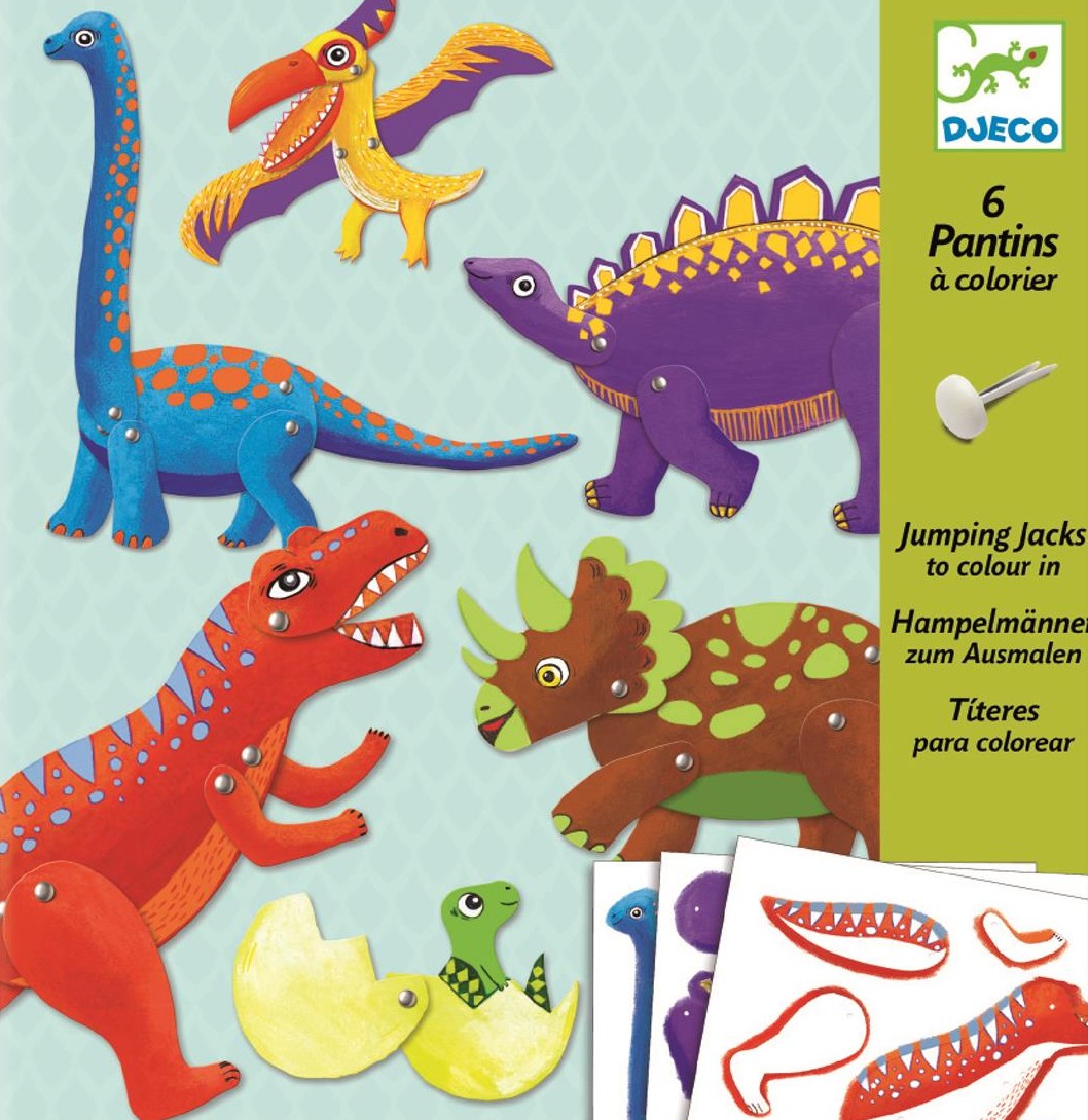 Djeco, Zestaw ruchome postacie DINOZAURY Djeco, Zestaw ruchome postacie DINOZAURY
