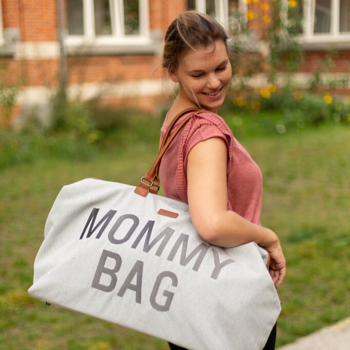 Childhome, Torba Mommy bag Kanwas Szara Childhome, Torba Mommy bag Kanwas Szara