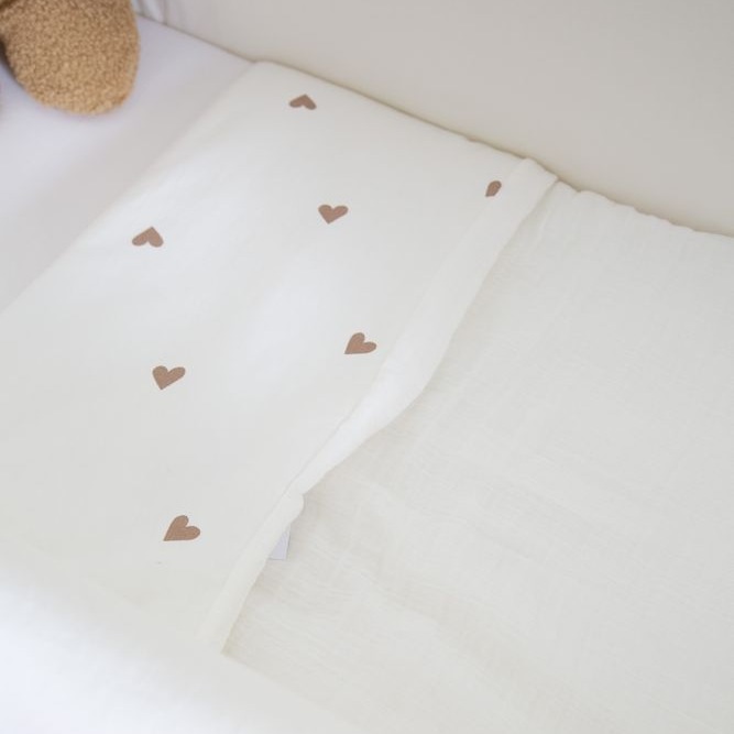 Childhome, Kocyk 80 x 100 cm Jersey Hearts