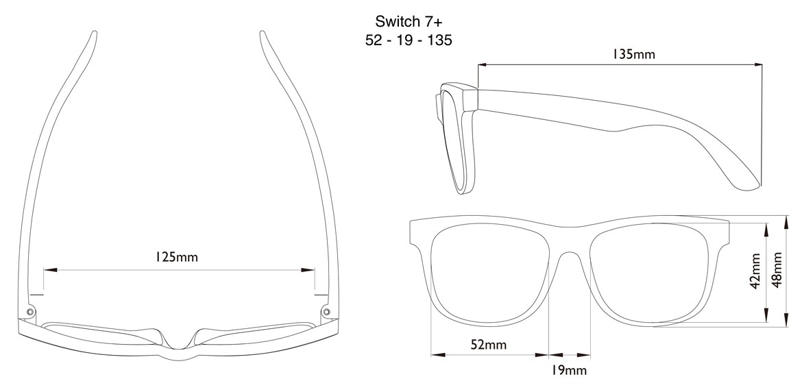 Real Kids, Okulary przeciwsłoneczne, Switch Green-Blue 7-10 lat