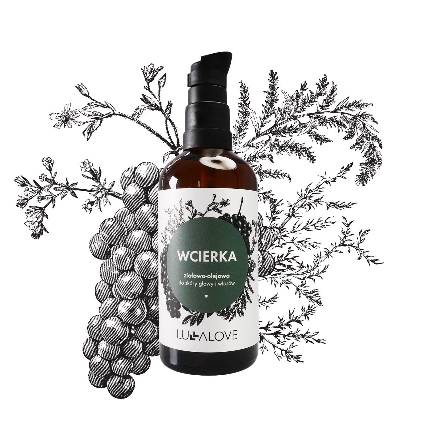 Lullalove, Olejowo-ziołowa wcierka do włosów
