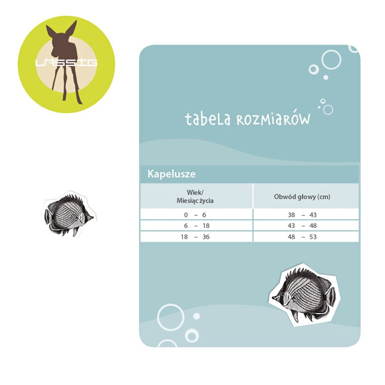 Lassig, kapelusz dwustronny UV 50+ Jolly dots, 24-36 mcy