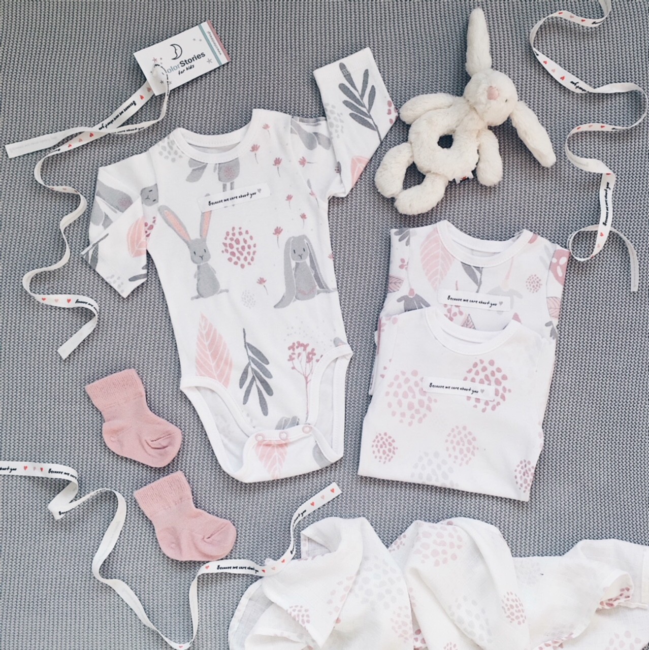 ColorStories, Body shortsleeve Dots zamglony róż rozmiar 74cm ColorStories, Body shortsleeve Dots zamglony róż rozmiar 74cm