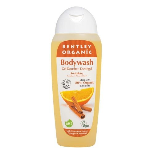 Bentley Organic, ODŻYWIAJĄCY Żel pod Prysznic z Cynamonem, Słodką Pomarańczą i Goździkami 250ml