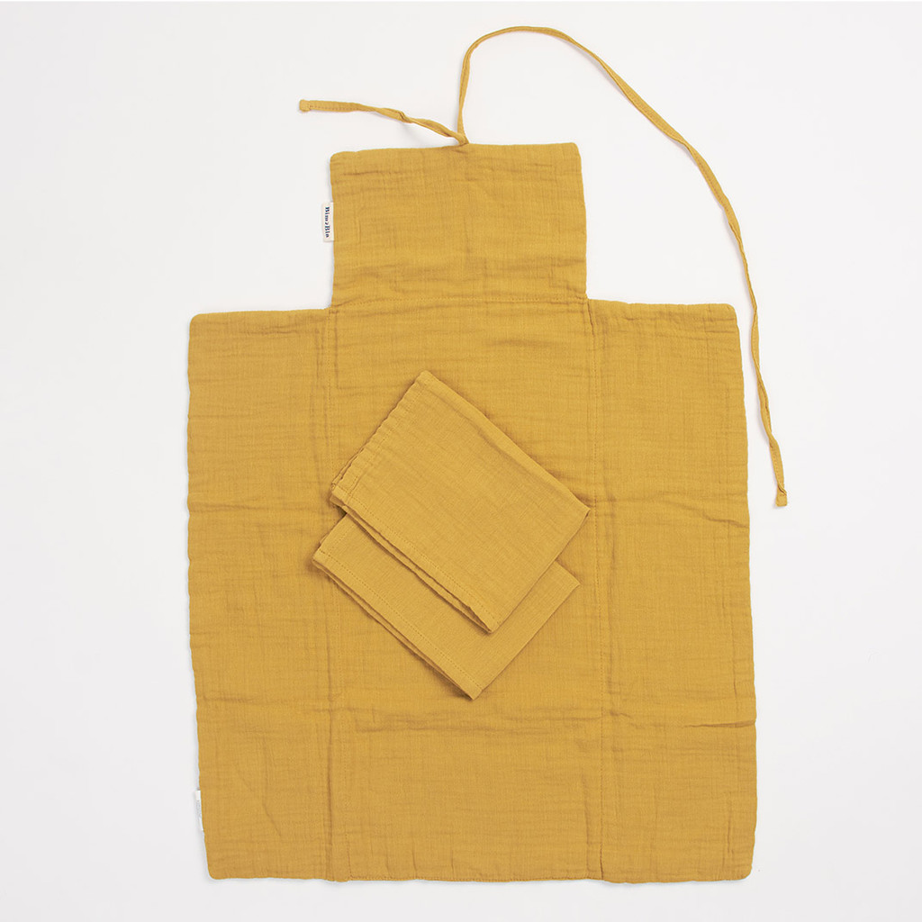 Bimbla, Musztardowa mata do przewijania w zestawie z pieluszkami